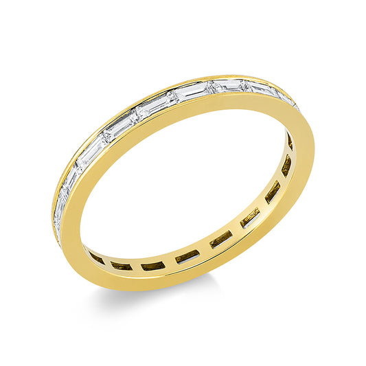 Ring 18 kt GG, 21 Bag. 0,87 ct, TW-vsi
