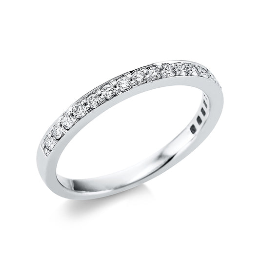 Ring 18 kt WG, 20 Brill. 0,29 ct, TW-si