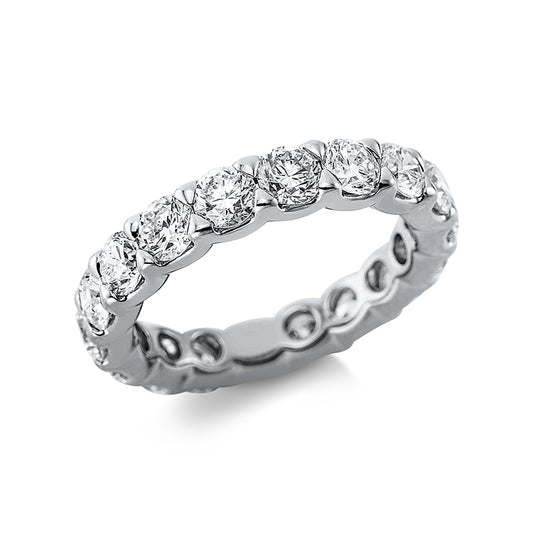 Ring 18 kt WG, 18 Brill. 3,60 ct, TW-si