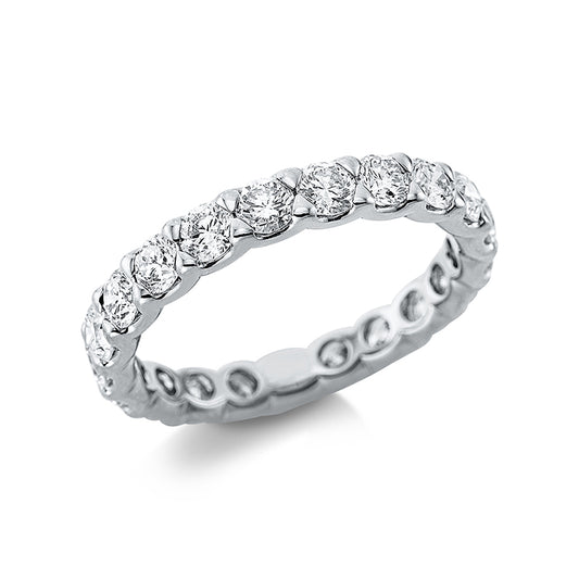 Ring 18 kt WG, 21 Brill. 2,10 ct, TW-si