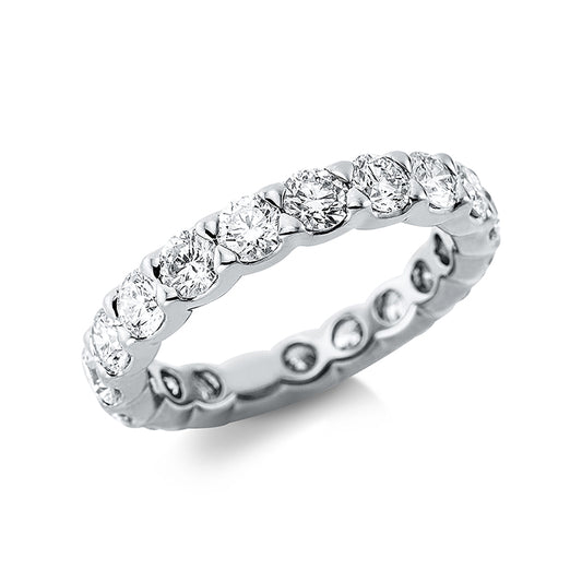 Ring 18 kt WG, 19 Brill. 2,85 ct, TW-si