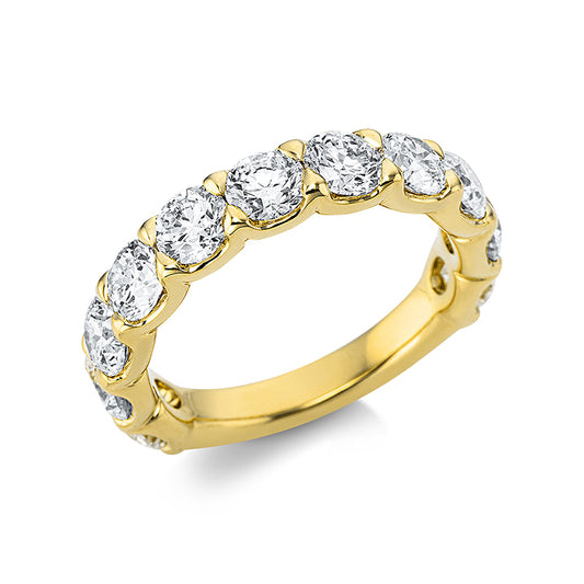 Ring 18 kt GG, 11 Brill. 3,63 ct, TW-si
