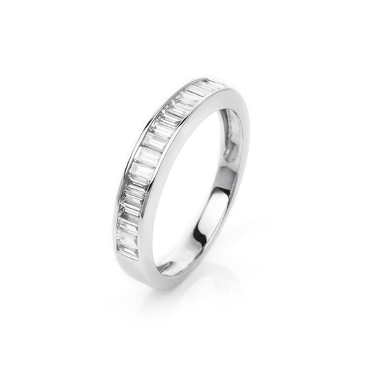Ring 18 kt WG, 20 Bag. 0,66 ct, TW-si