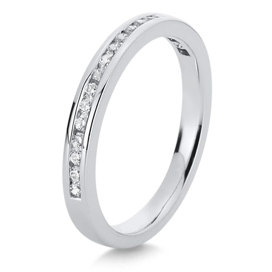 Ring 18 kt WG, 19 Zirkonia 0,36 ct