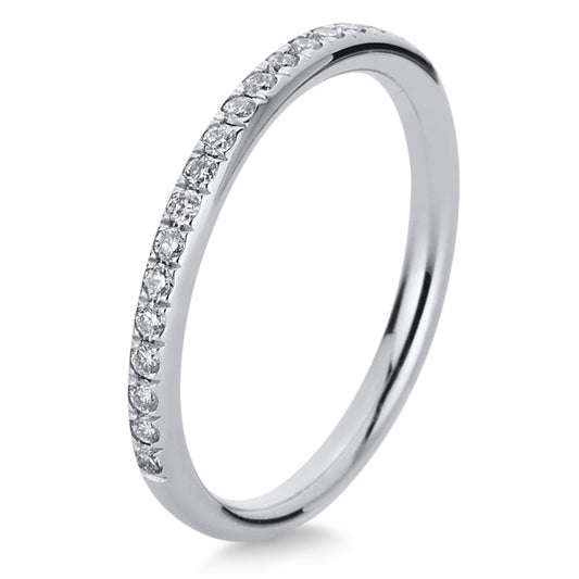Ring 18 kt WG, 21 Brill. 0,20 ct, TW-si
