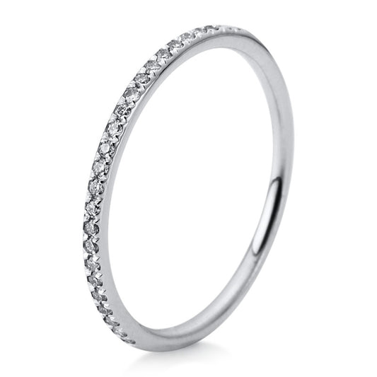 Ring 18 kt WG, 25 Brill. 0,14 ct, TW-si