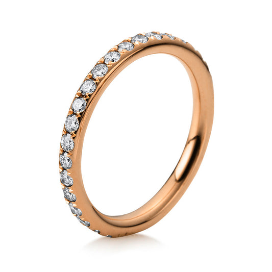 Ring 18 kt RG, 31 Brill. 0,62 ct, TW-si