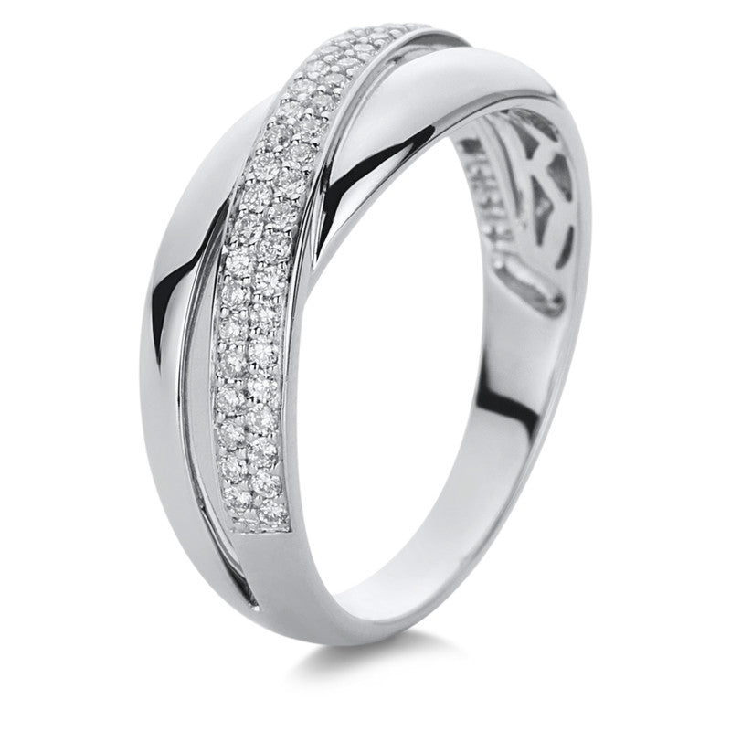 Ring 18 kt WG, 51 Brill. 0,22 ct, TW-si
