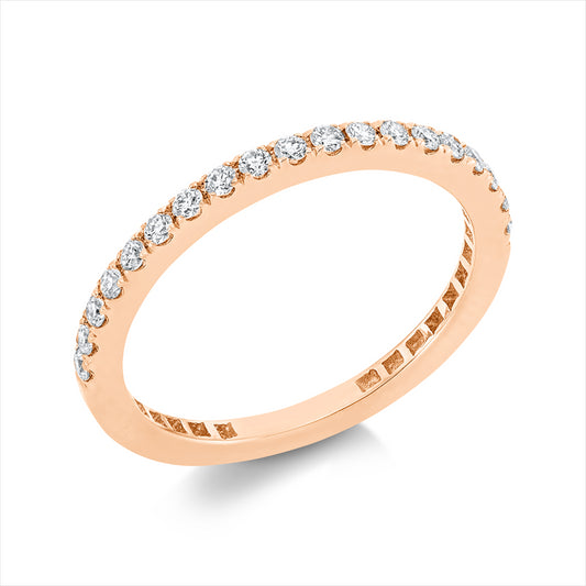 Ring 18 kt RG, 19 Brill. 0,30 ct, TW-si