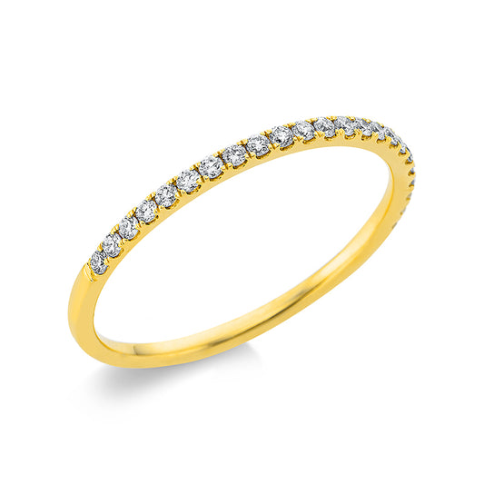 Ring 18 kt GG, 23 Brill. 0,17 ct, TW-si