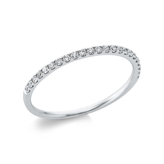 Ring 18 kt WG, 23 Brill. 0,16 ct, TW-si