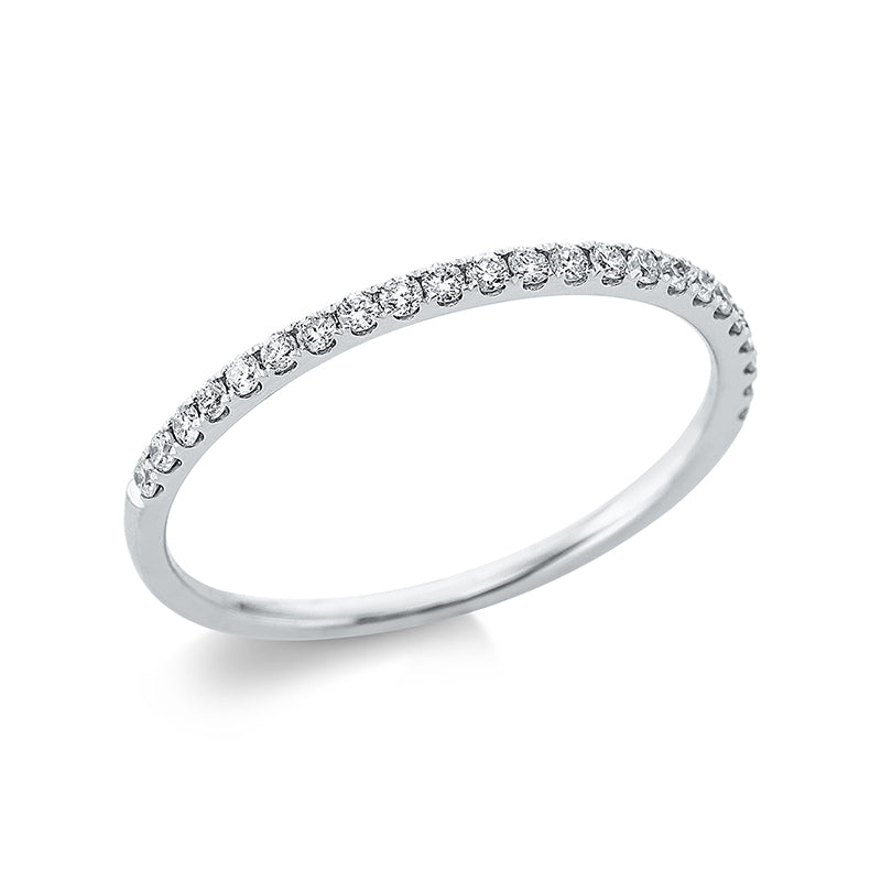 Ring 18 kt WG, 23 Brill. 0,18 ct, TW-si