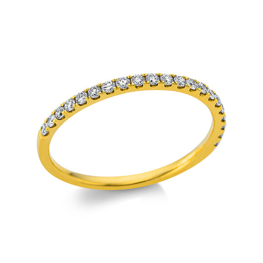 Ring 18 kt GG, 21 Brill. 0,24 ct, TW-si