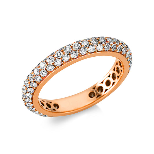Ring 18 kt RG, 117 Brill. 1,35 ct, TW-vsi