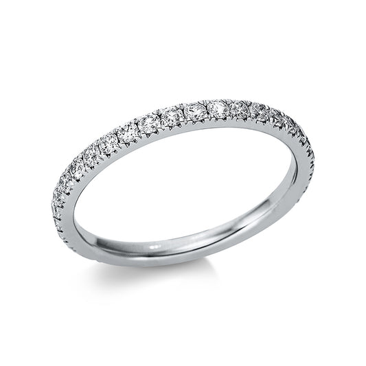 Ring 18 kt WG, 26 Brill. 0,45 ct, TW-vsi/si