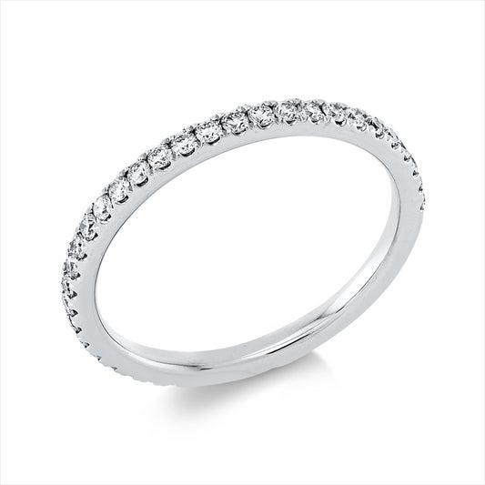 Ring 18 kt WG, 34 Brill. 0,38 ct, TW-vsi/si