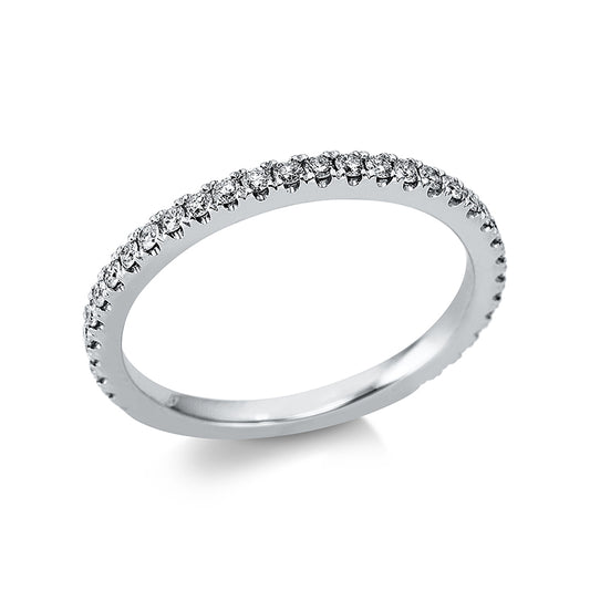 Ring 18 kt WG, 32 Brill. 0,32 ct, TW-pi