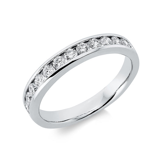 Ring 18 kt WG, 14 Brill. 0,51 ct, TW-si