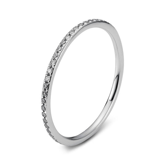 Ring 18 kt WG, 52 Brill. 0,22 ct, TW-vsi/si