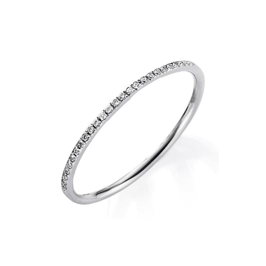 Ring 18 kt WG, 25 Brill. 0,11 ct, TW-vsi/si