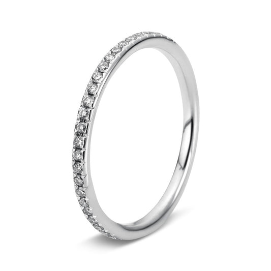 Ring 18 kt WG, 50 Brill. 0,25 ct, TW-vsi/si