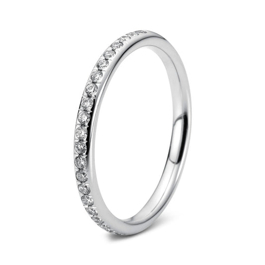 Ring 18 kt WG, 25 Brill. 0,13 ct, TW-vsi/si