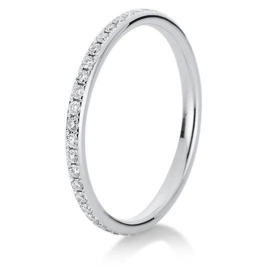 Ring 18 kt WG, 43 Brill. 0,37 ct, TW-vsi/si
