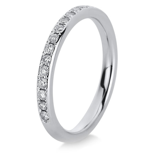 Ring 18 kt WG, 17 Brill. 0,32 ct, TW-vsi/si