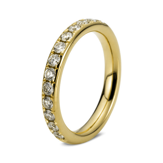 Ring 18 kt GG, 13 Brill. 0,63 ct, TW-vsi/si