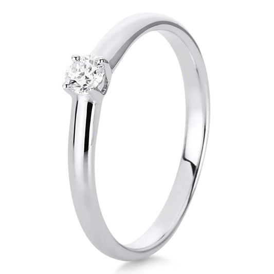 Ring 18 kt WG, 1 Brill. 0,15 ct, TW-si