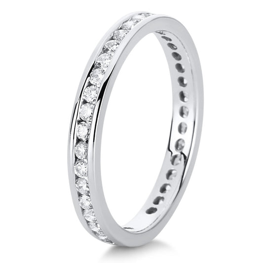 Ring 14 kt WG, 38 Brill. 0,60 ct, TW-si
