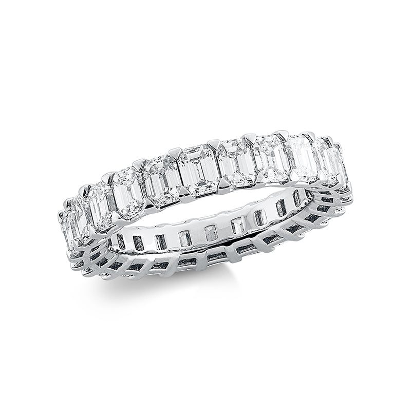 Ring 950 Pt Platin, 24 Sm.schliff 5,93 ct, TW-vsi