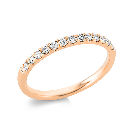 Ring 18 kt RG, 13 Brill. 0,24 ct, TW-si
