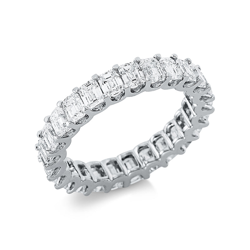 Ring 18 kt WG, 25 Sm.schliff 3,61 ct, TW-vsi/si