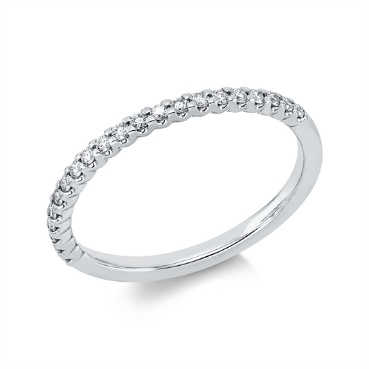 Ring 18 kt WG, 21 Brill. 0,19 ct, TW-si