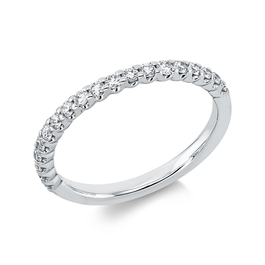 Ring 18 kt WG, 19 Brill. 0,36 ct, TW-si
