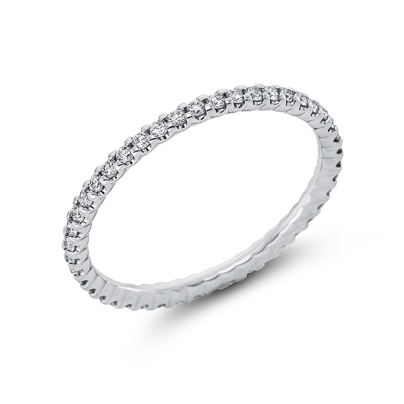 Ring 18 kt WG, 42 Brill. 0,41 ct, TW-si