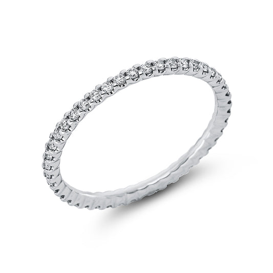Ring 18 kt WG, 42 Brill. 0,41 ct, TW-si