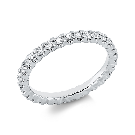 Ring 18 kt WG, 31 Brill. 0,91 ct, TW-si