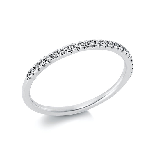 Ring 18 kt WG, 23 Brill. 0,14 ct, TW-si