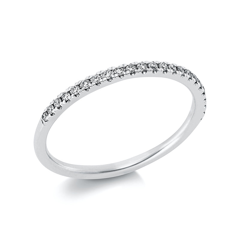 Ring 14 kt WG, 23 Brill. 0,15 ct, TW-si