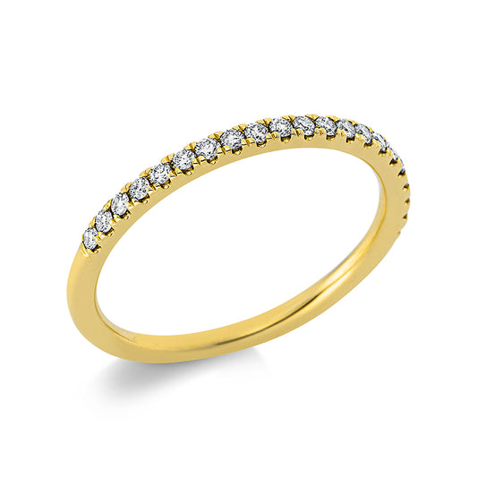 Ring 18 kt GG, 21 Brill. 0,20 ct, TW-si