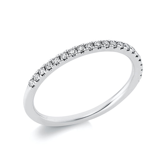 Ring 950 Pt Platin, 21 Brill. 0,20 ct, TW-si