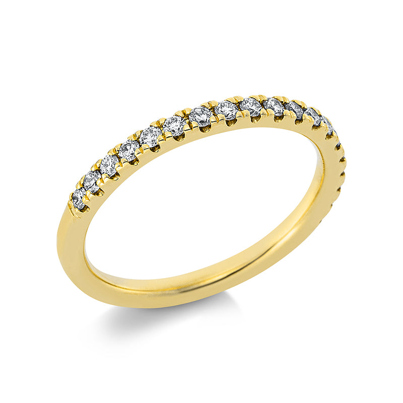 Ring 14 kt GG, 19 Brill. 0,33 ct, TW-si
