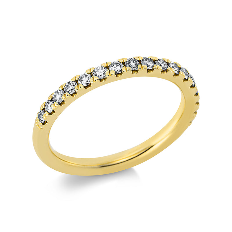 Ring 18 kt GG, 17 Brill. 0,39 ct, TW-si