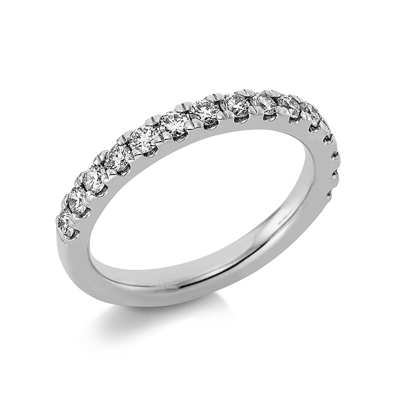 Ring 14 kt WG, 15 Brill. 0,59 ct, TW-si