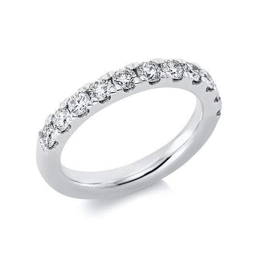 Ring 14 kt WG, 11 Brill. 1,07 ct, TW-si
