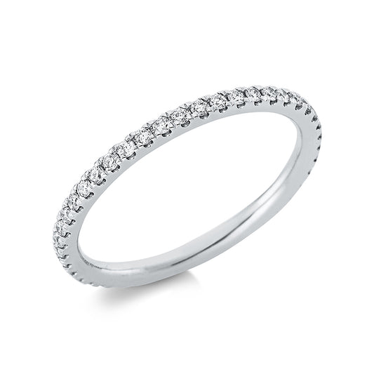 Ring 18 kt WG, 43 Brill. 0,39 ct, TW-si