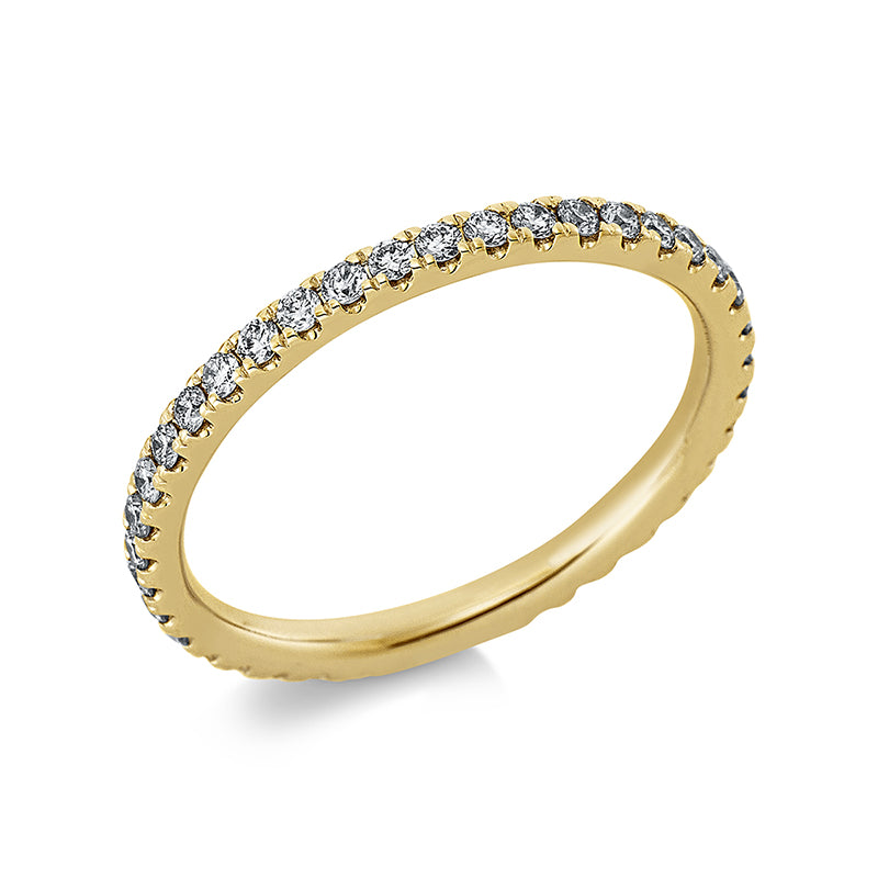 Ring 18 kt GG, 39 Brill. 0,47 ct, TW-si