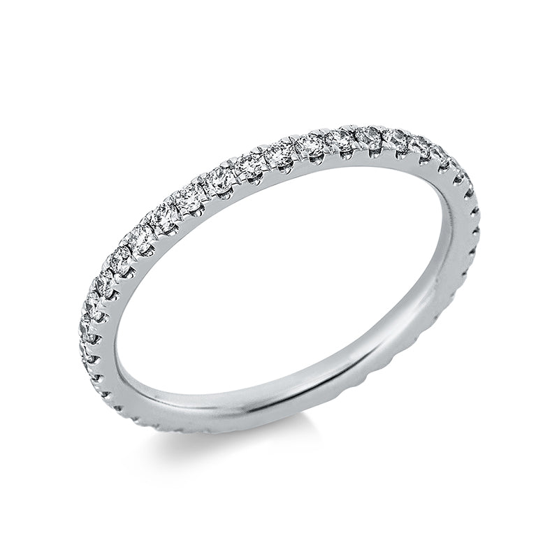Ring 14 kt WG, 39 Brill. 0,47 ct, TW-si